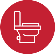 Bathroom Toilet Icon Circle