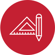 Roofing Design Icon Circle