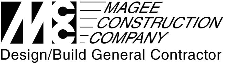 magee construction company black logo
